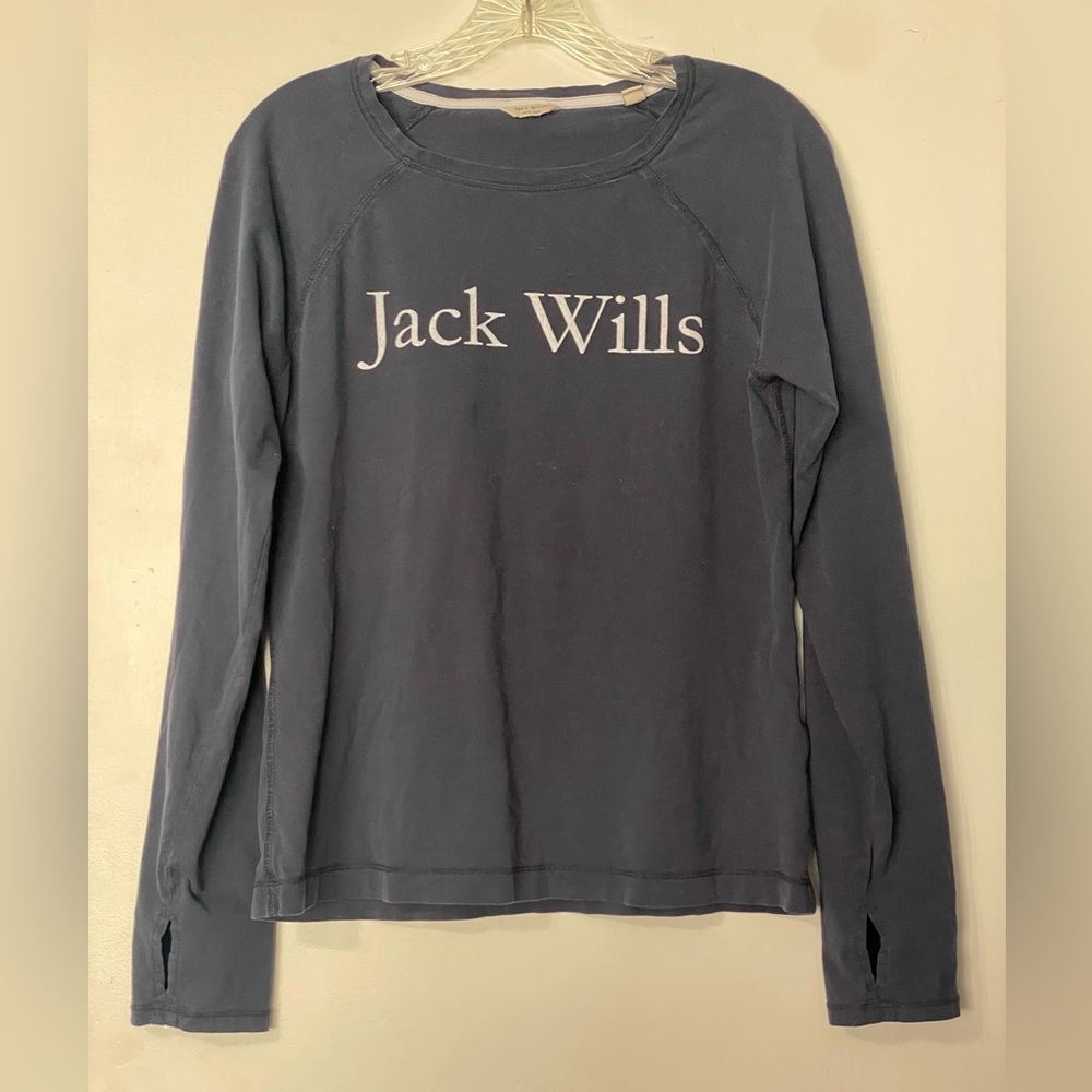 Jack Wills Women's Long Sleeve Navy Blue Pajama Top Size 8
